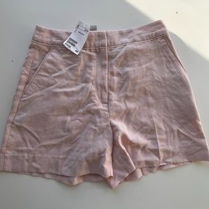 H&M pink/cream shorts! new with TAGS!